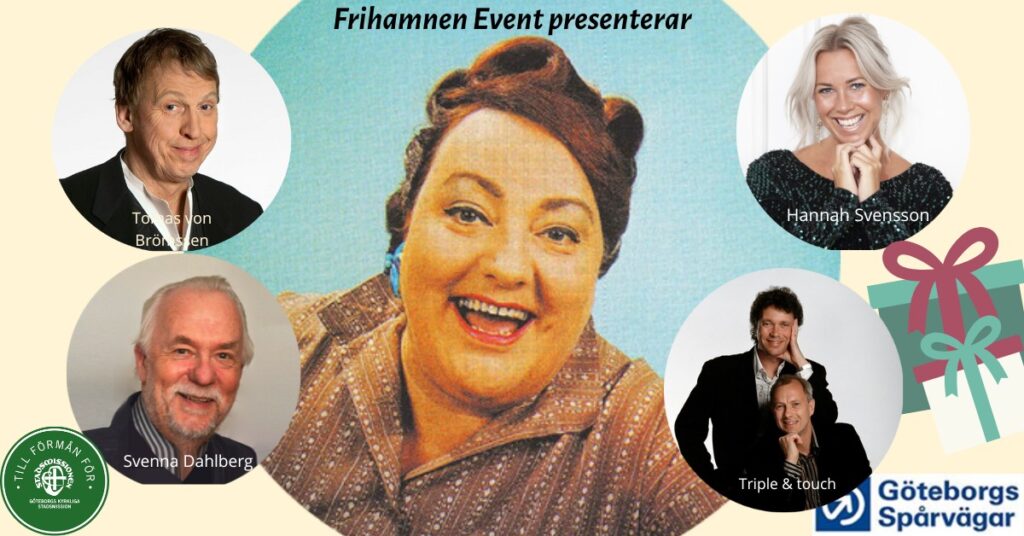 Frihamnen presenterar Tomas von Brömssen, Hannah Svensson, Svenna Dahlberg, Triple & Touch - via en poster