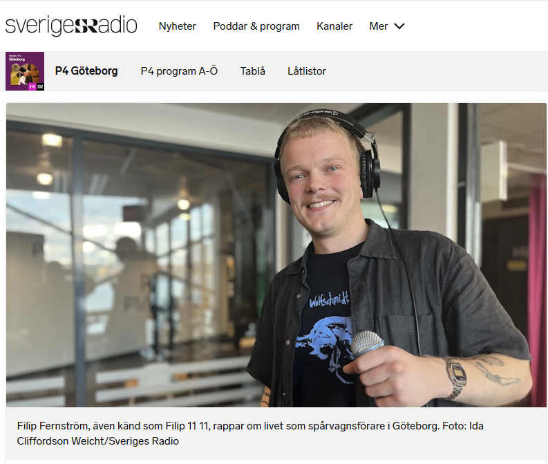 Spårvagnsföraren Filip på scen med legenden – efter viral rap